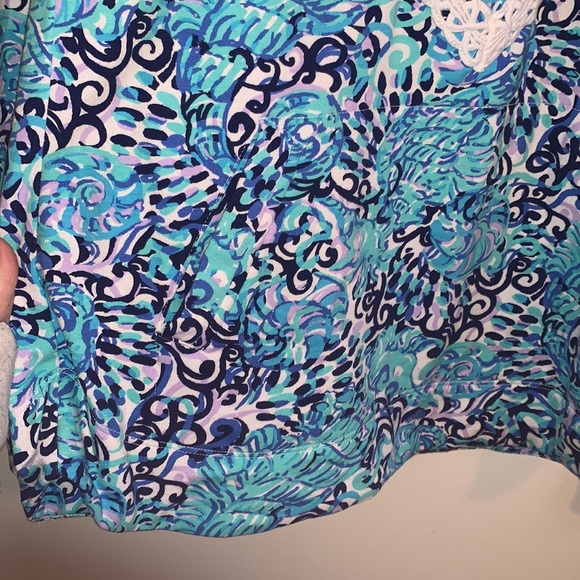 Lilly Pulitzer Blue Quarter Zipped Pullover - Picture 2 of 4